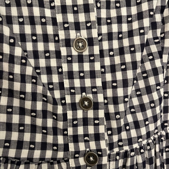 Modcloth Quite Clearly Charismatic Gingham Midi Dress with Swiss Dots Size M - Picture 3 of 8